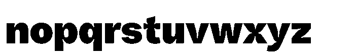 Offset Inktrap Heavy Font LOWERCASE