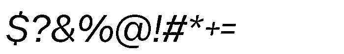 Offset Inktrap Italic Font OTHER CHARS