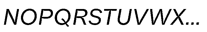Offset Inktrap Italic Font UPPERCASE