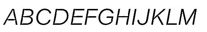 Offset Inktrap Light Italic Font UPPERCASE