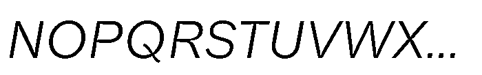 Offset Inktrap Light Italic Font UPPERCASE