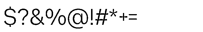 Offset Inktrap Light Font OTHER CHARS