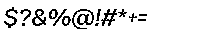 Offset Inktrap Medium Italic Font OTHER CHARS
