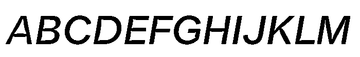 Offset Inktrap Medium Italic Font UPPERCASE