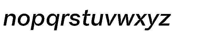 Offset Inktrap Medium Italic Font LOWERCASE