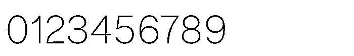 Offset Inktrap Thin Font OTHER CHARS