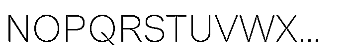 Offset Inktrap Thin Font UPPERCASE