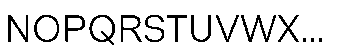 Offset Light Font UPPERCASE