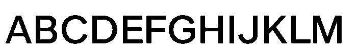 Offset Medium Font UPPERCASE