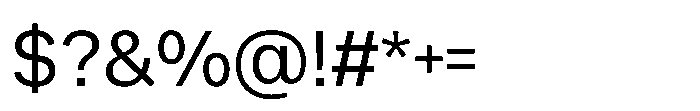 Offset Regular Font OTHER CHARS