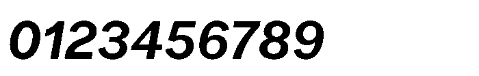 Offset Semi Bold Italic Font OTHER CHARS