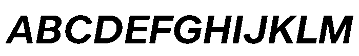 Offset Semi Bold Italic Font UPPERCASE