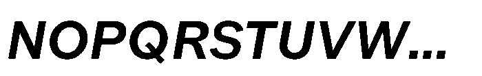 Offset Semi Bold Italic Font UPPERCASE