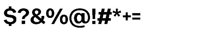 Offset Semi Bold Font OTHER CHARS