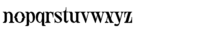 Offwall Font LOWERCASE