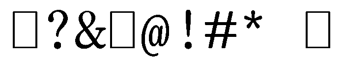 OfficeTimesRound RegularMono Font OTHER CHARS