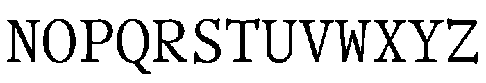 OfficeTimesRound RegularMono Font UPPERCASE
