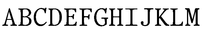 OfficeTimesRoundMono Regular Font UPPERCASE