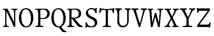 OfficeTimesRoundMono Regular Font UPPERCASE