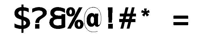 OficaMONO Bold Font OTHER CHARS