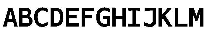 OficaMONO Bold Font UPPERCASE