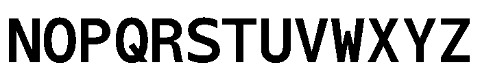 OficaMONO Bold Font UPPERCASE
