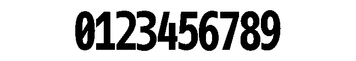 OficaMONO BoldComp Font OTHER CHARS