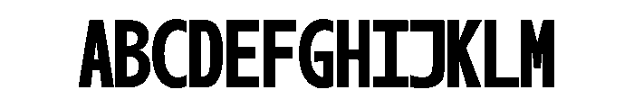 OficaMONO BoldComp Font UPPERCASE