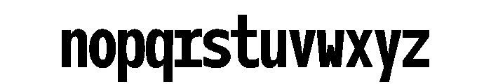 OficaMONO BoldComp Font LOWERCASE
