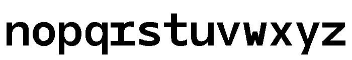 OficaMONO Bold Font LOWERCASE