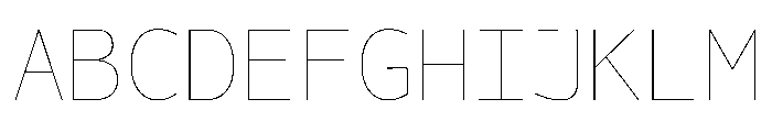 OficaMONO Hairline Font UPPERCASE