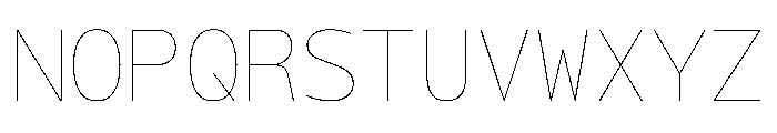 OficaMONO Hairline Font UPPERCASE