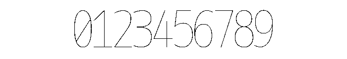 OficaMONO HairlineComp Font OTHER CHARS