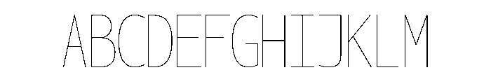 OficaMONO HairlineComp Font UPPERCASE