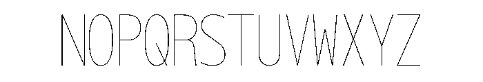 OficaMONO HairlineComp Font UPPERCASE