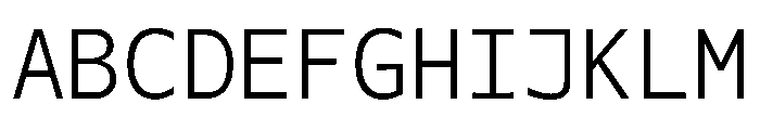 OficaMONO Light Font UPPERCASE