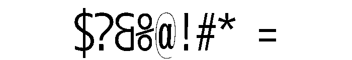 OficaMONO LightComp Font OTHER CHARS