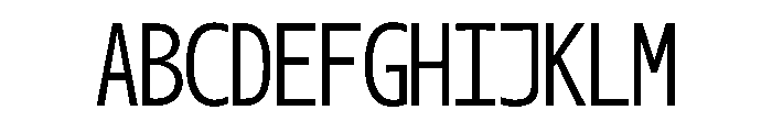 OficaMONO LightComp Font UPPERCASE