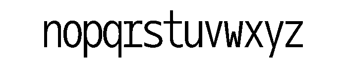 OficaMONO LightComp Font LOWERCASE