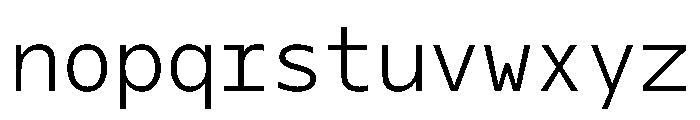 OficaMONO Light Font LOWERCASE