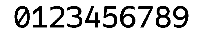 OficaMONO Regular Font OTHER CHARS