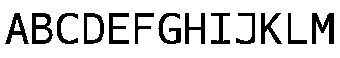 OficaMONO Regular Font UPPERCASE