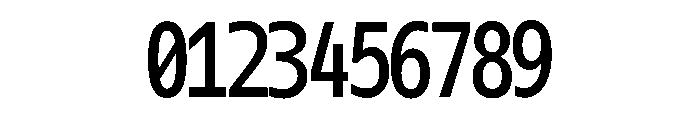 OficaMONO RegularComp Font OTHER CHARS