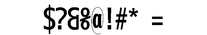 OficaMONO RegularComp Font OTHER CHARS