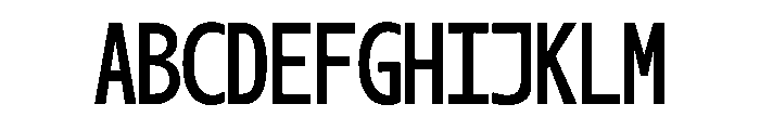 OficaMONO RegularComp Font UPPERCASE