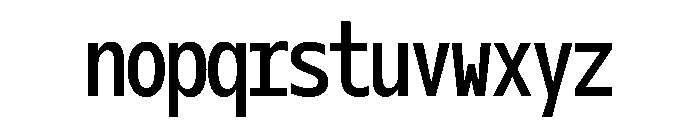 OficaMONO RegularComp Font LOWERCASE