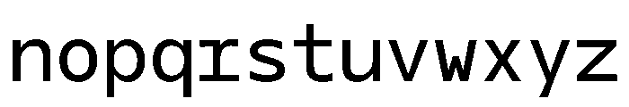 OficaMONO Regular Font LOWERCASE