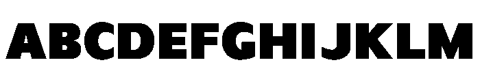 OficaPOLYBETA Black Font UPPERCASE