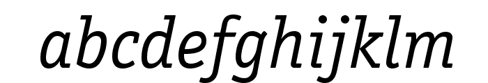 OfficinaSerifStd-BookItalic Font LOWERCASE