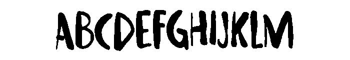 Offhand Brush Regular Font UPPERCASE